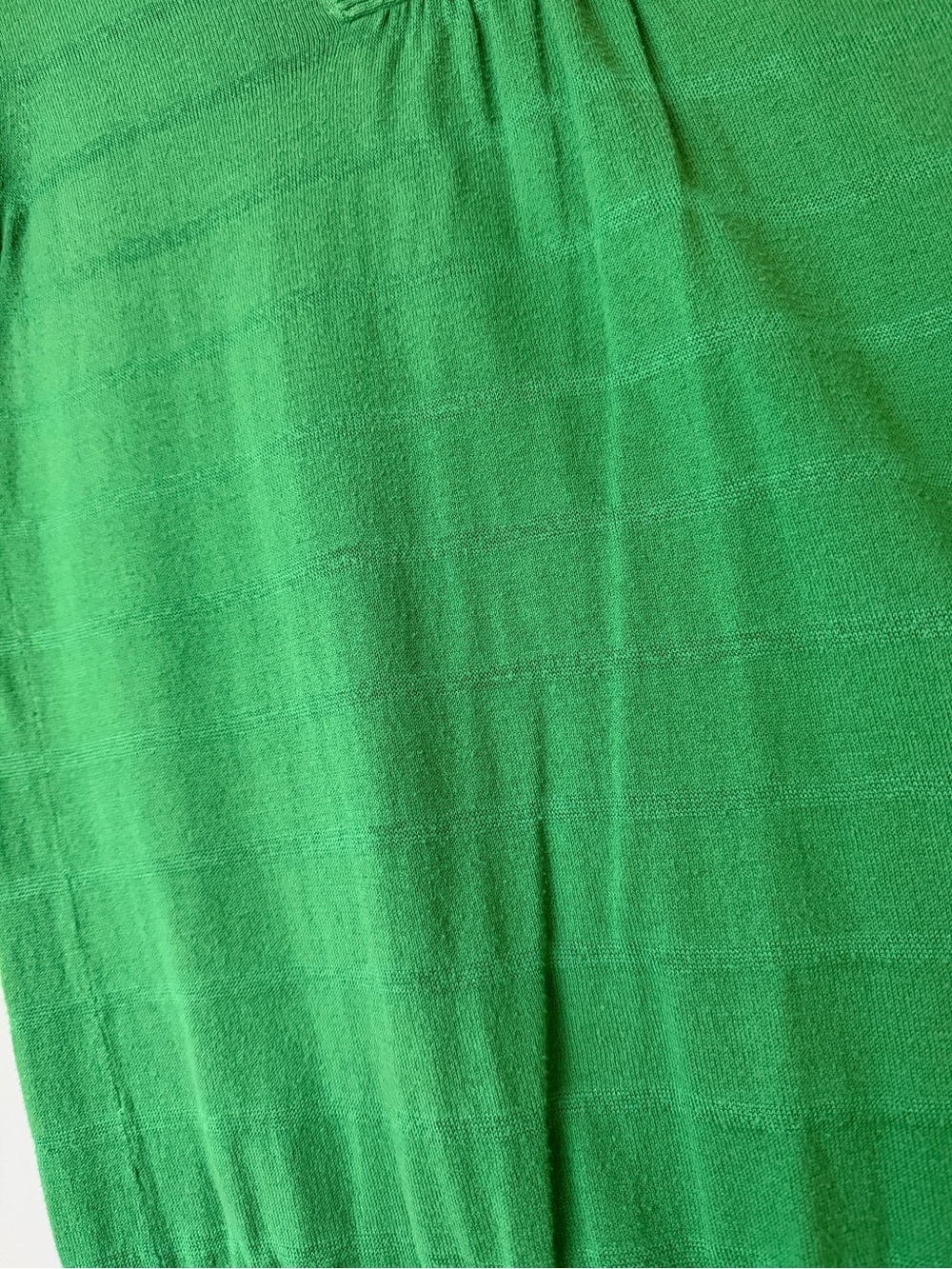 GAP Kelly Green V-Neck Short Sleeve Lightweight Sweater Casual Preppy - Picture 3 of 4